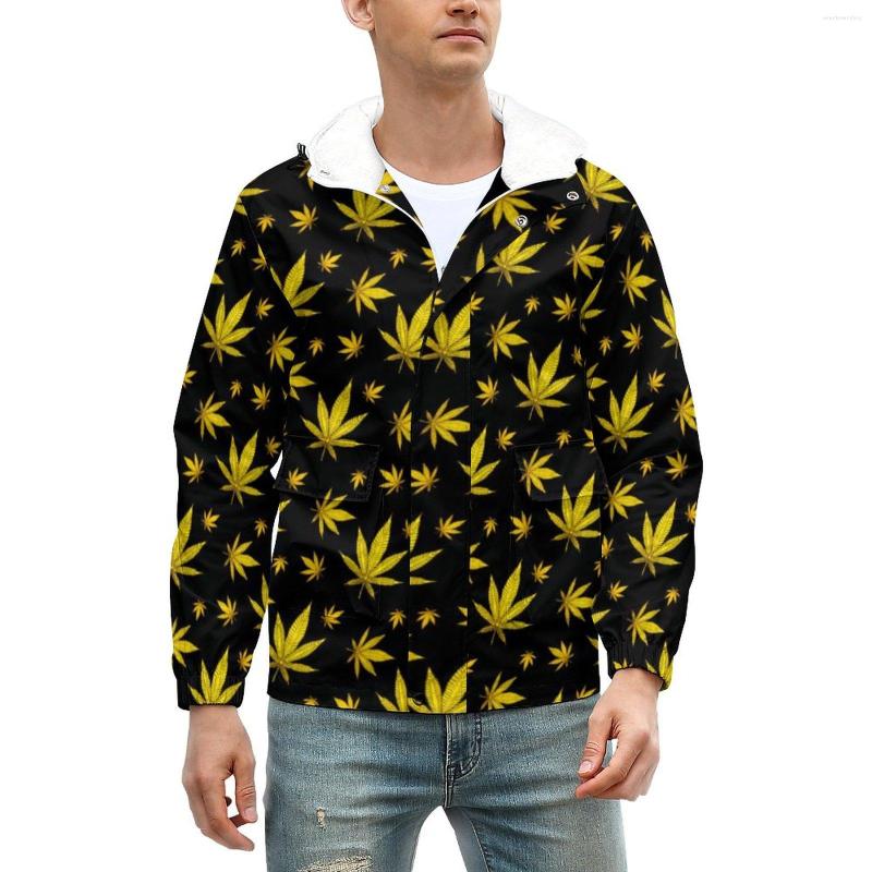 

Men' Jackets Gold Thick Casual Man Leaves Print Coats Winter Aesthetic Jacket Pockets Graphic Classic Windbreak Big Size 5XL 6XL, Style-16