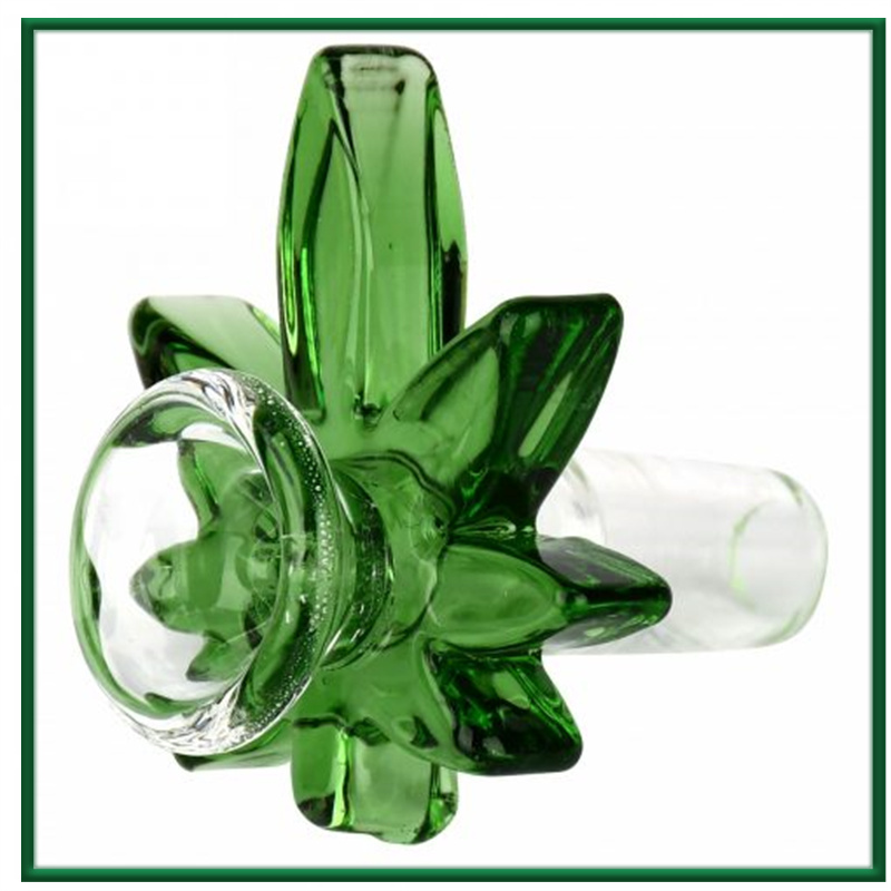 

14mm leaf shape Glass Bowls Smoking Pipes Accessories Hookahs Water Glass Bowl beaker Bong Shisha Dab Rigs Piece