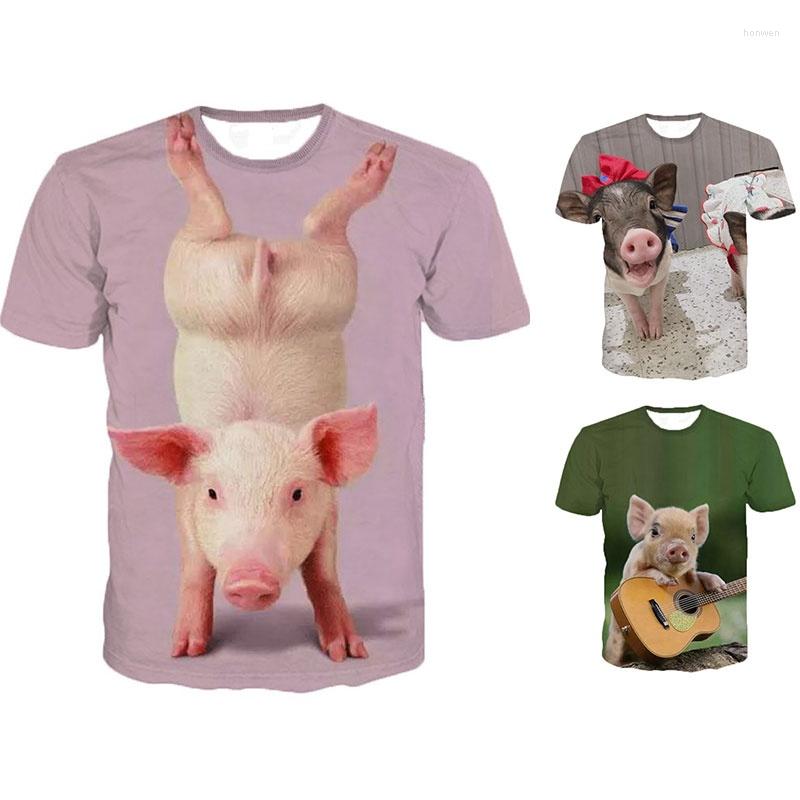 

Men's T Shirts Men's And Women's Children's Casual T-shirt Funny K Pet Pig Pattern Fashion Street Wind Breathable Light Summer, Gxxz-2