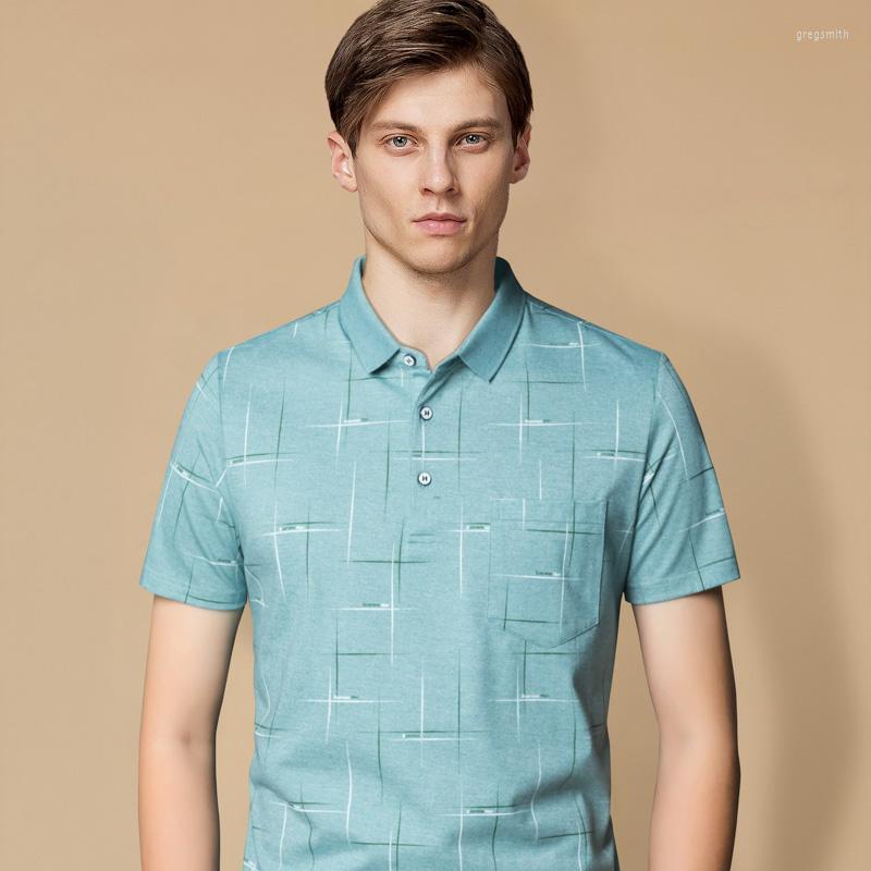 

Men's Polos ONIROID Fashion Men Polo Shirt Summer Slim PrintingPolo 602, 602 green