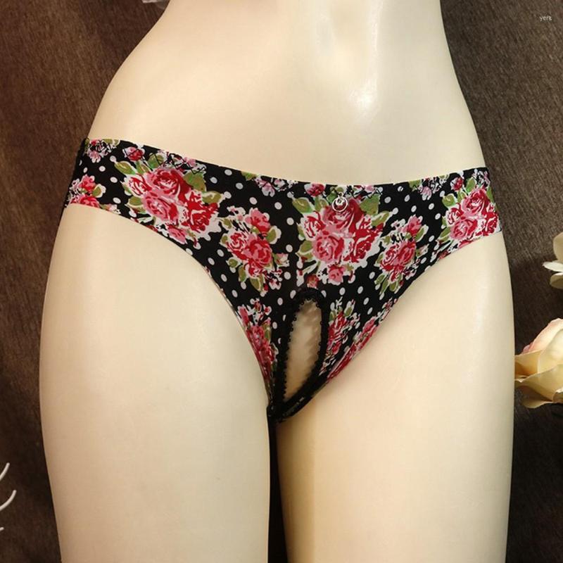 

Underpants Sexy Men Sissy Underwear Boxer Briefs Lace Bikini Pouch Breathable Ice Silk Open File, Black