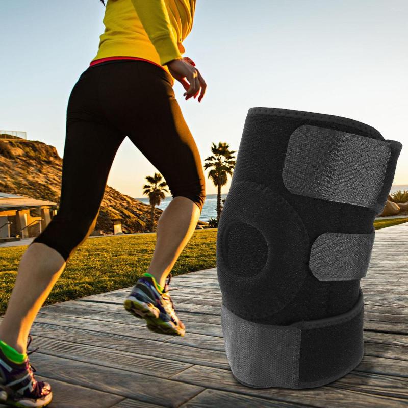 

Knee Pads Black Breathable Decompression Brace Unisex Support Safe Protection Pad For Sports Running Cycling Accessory