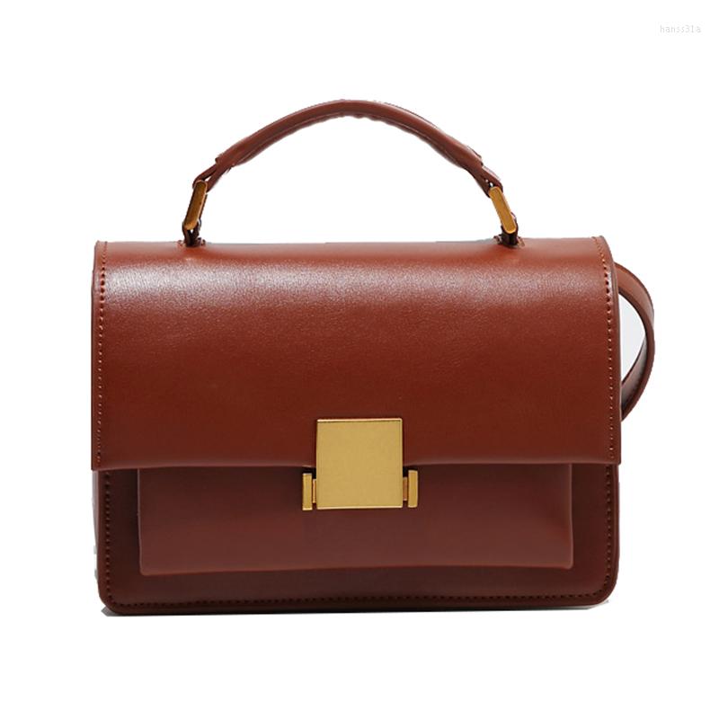 

Evening Bags Ins Sell Ladies Handbag Small Square Bag Casual Retro Simple Wild Shoulder Female Totes Mobile Phone, Black