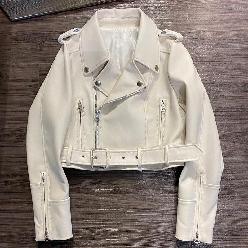 

Women' Leather Plus Size Fashion Women Genuine Jacket Ladies Real Lambskin, Black