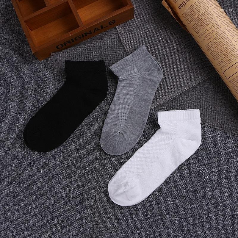 

Men's Socks 1 Pairs Organic Cotton Men Short Summer Mesh Breathable Ankle Boat Sock Solid Color Casual Sox For Male Street Fashion, 1 pair