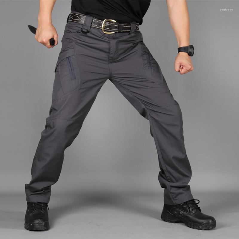 

Outdoor Pants Spring Self-cultivation Tactic Army Fan Directly Canister Overalls Male Wear-resisting Multi Bag Leisure Trousers, Black