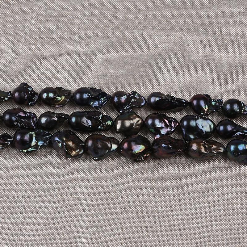 

Choker Wholesale 16-17mm Grade Natural Freshwater Black Baroque Flameball Pearls Strings Strands Jewelry