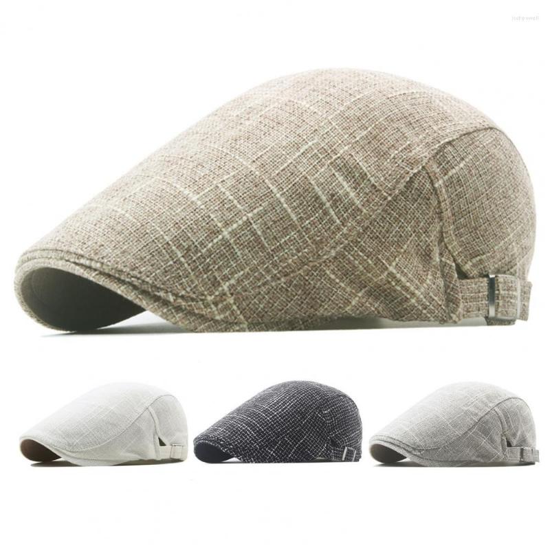 

Berets British Western Style Sboy Caps Anti-pilling Artist Advanced Painter Hat Solid Color Breathable Men Beret For Daily Wear, Khaki
