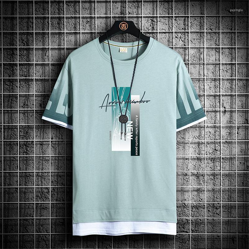 

Men's T Shirts T-shirt Men 2022 Fashion Cotton O-neck Casual Cool Streetwear Tshirt Couple Hip Hop Top Tee Male Drop, Black