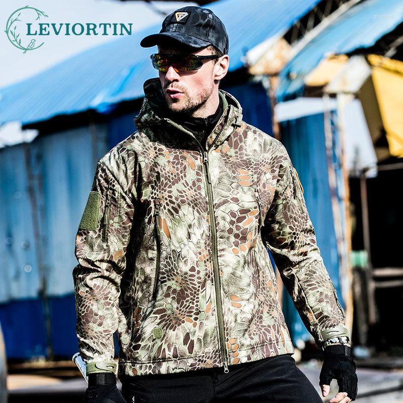 

Men' Jackets Army Camouflage Coat Military Jacket Waterproof Windbreaker Raincoat Hunt Clothes Men Outerwear Tactical And Coats, Black