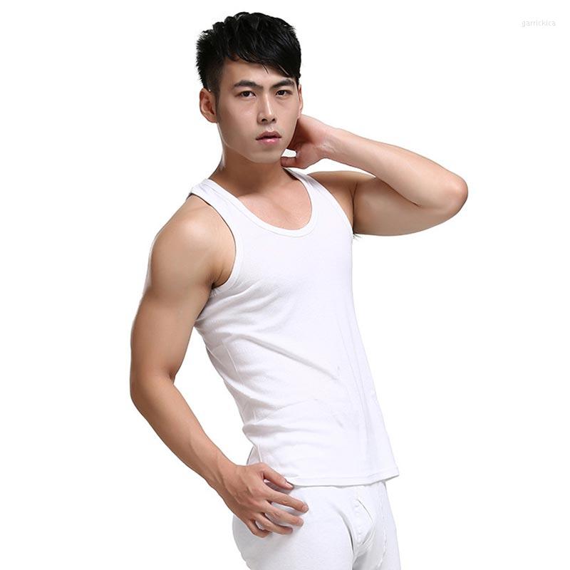 

Men's Tank Tops For Men Summer Casual Sleeveless Bodybuilding Gym Clothing Cotton Solid Undershirts Male Tanks, Black