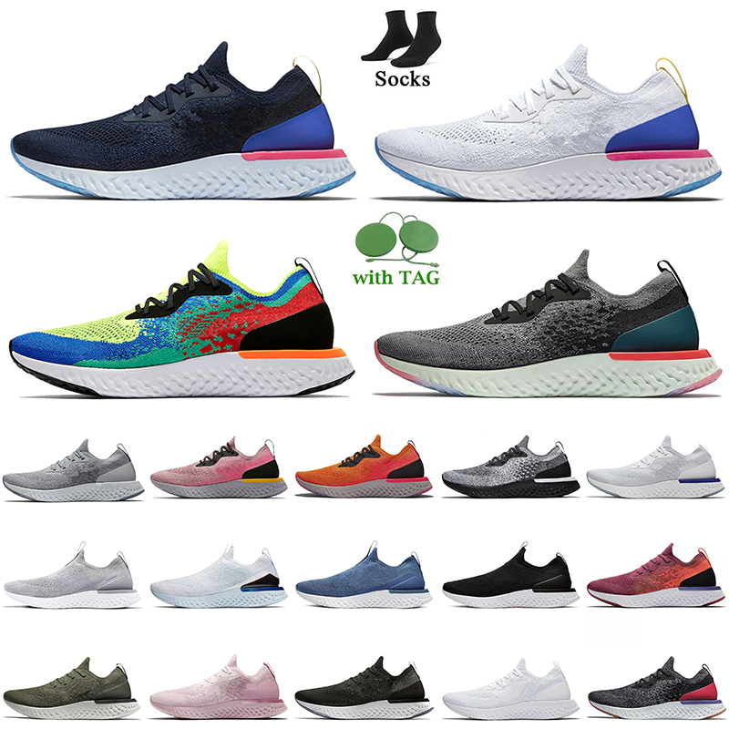 

2022 Women Mens Epic React Run Fly Knit V1 V2 Running Shoes Fashion Runners Sneakers Navy Blue Belgium Light Grey Triple Black White Fusion, #33 plum dust 36-40