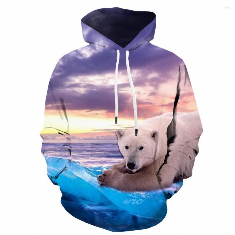 

Men' Hoodies 3d Bear Hoodie Men Animal Print Landscape Sweatshirt Printed Cloud Long Sleeve Hip Hop Winter Sexy, Wy-aaa2-10174