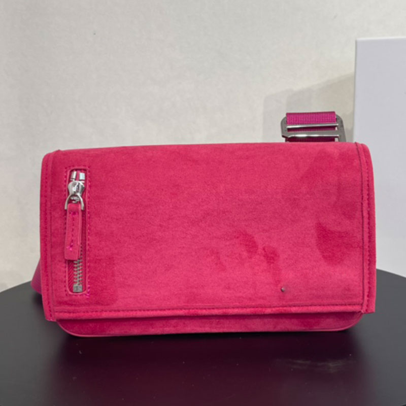 

Flap Crossbody Bag Axillary Shoulder Bags Handbag Women Purse Suede Genuine Leather Fashion Metal Letters Hasp Hardware Adjustable Canvas Strap Zipper Decoration, #1