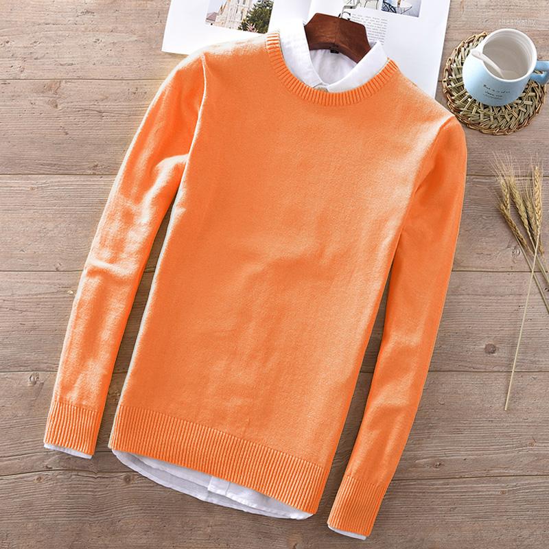 

Men's Sweaters Suehaiwe's Brand Autumn And Winter Men's Sweater Round Neck Slim Cotton Men 7 Colors Fashion Clothing Trui, Black