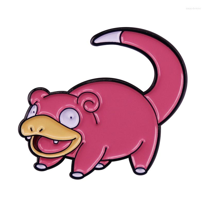 

Brooches Slowpoke Brooch Cute Pink Elf Badge Game Animation Fans Accessories