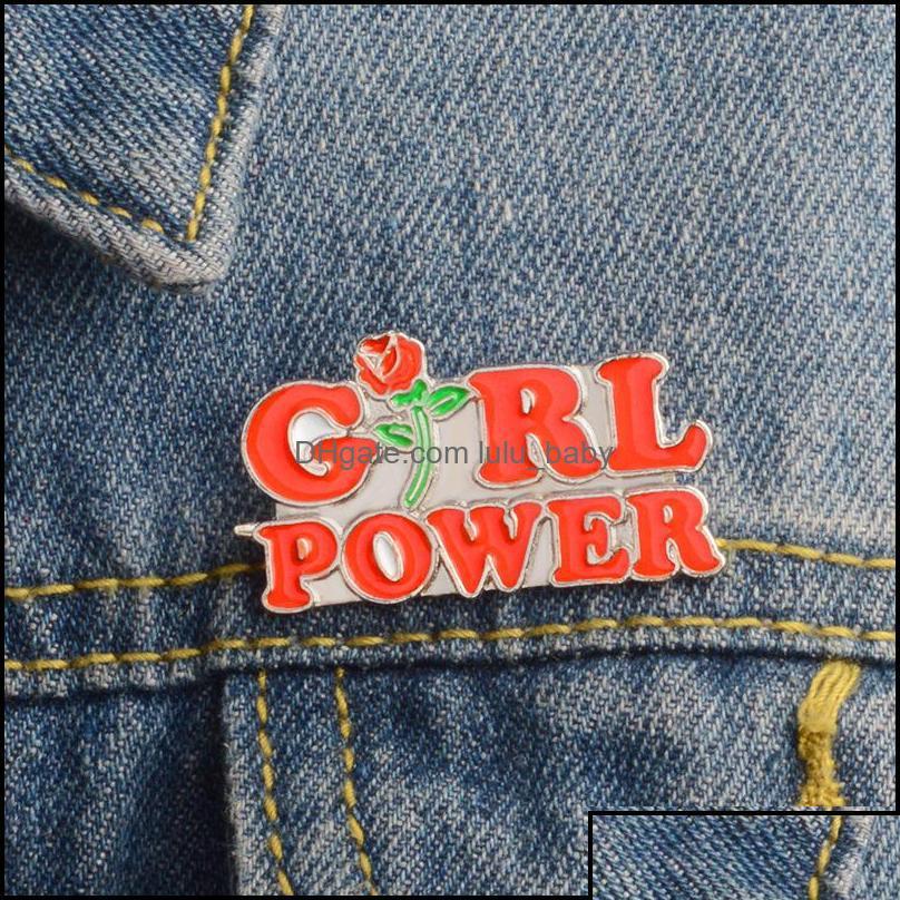 

Pins Brooches Pins Jewelry Girl Women Power Enamel Pin Feminism Brooch Feminist Badge Denim Jeans Lapel Clothes Cap Bag Cre Otqxj