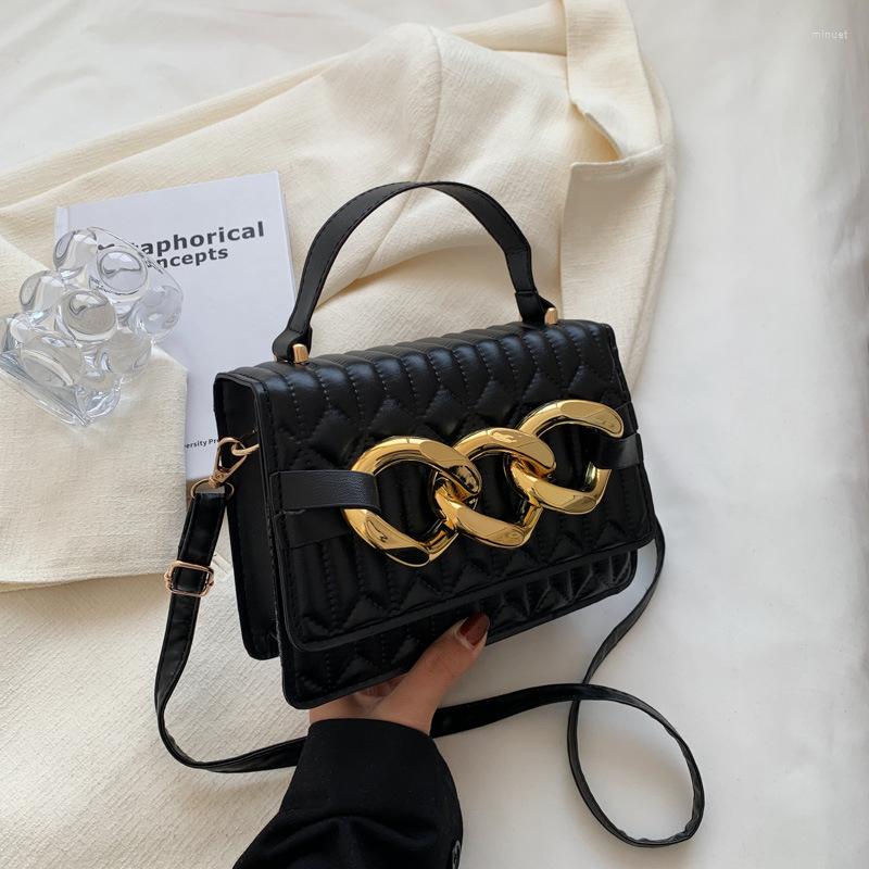 

Evening Bags Retro Small Square Bag Fashion Shoulder Messenger Casual Flow, Black