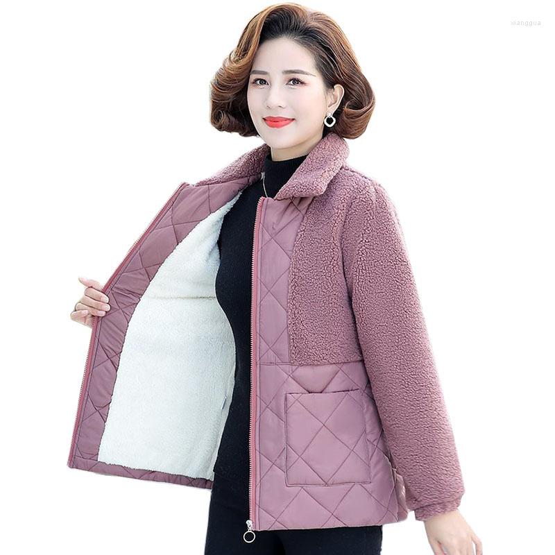 

Women's Trench Coats 2022 Middle-aged Winter Jackets Women's Parker Thicke Warm Padded Cotton Jacket Outerwear Female Overcoat Coat Tops, Brown