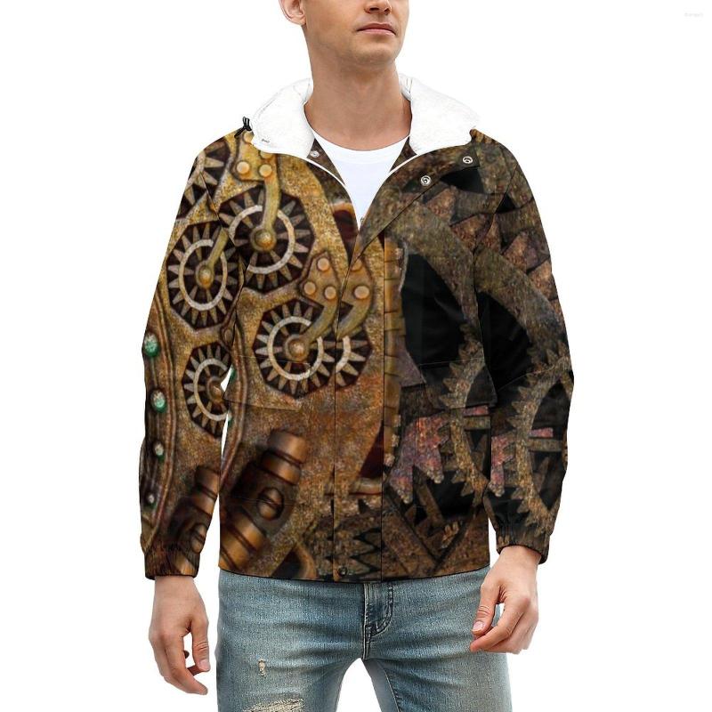 

Men' Jackets Steampunk Men Victorian And Edwardian Styles Thick Winter Coats Vintage Zipper Casual Windbreak Graphic Outerwear Jacket, Style-8