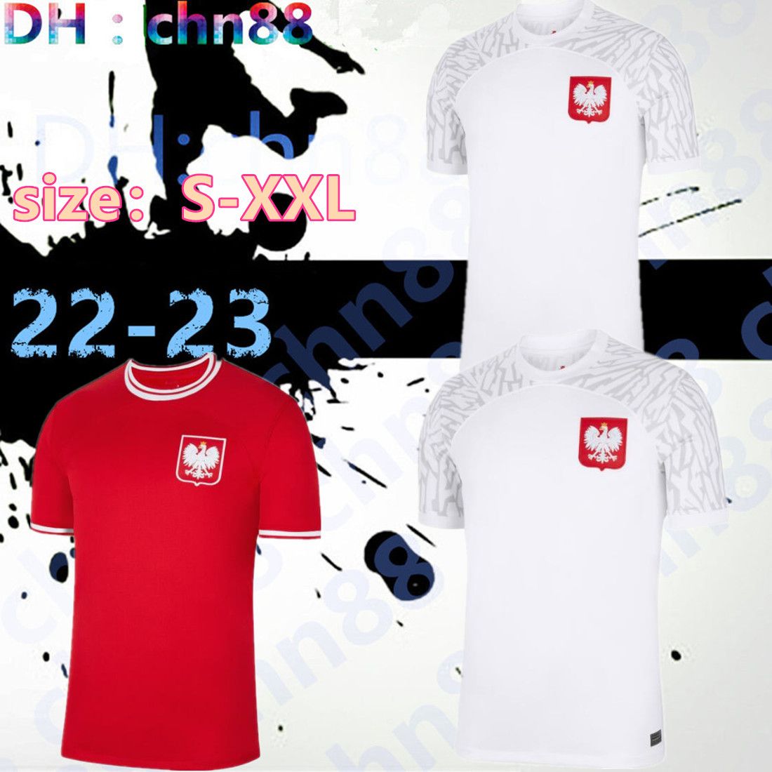 

Polen 2022 LEWANDOWSKI Men tops Kids Kit Soccer Jersey Home away Polonia world cup GROSICKI PISZCZEK MILIK Polish football Shirt uniform 22 23 youth children Pologne, Gray
