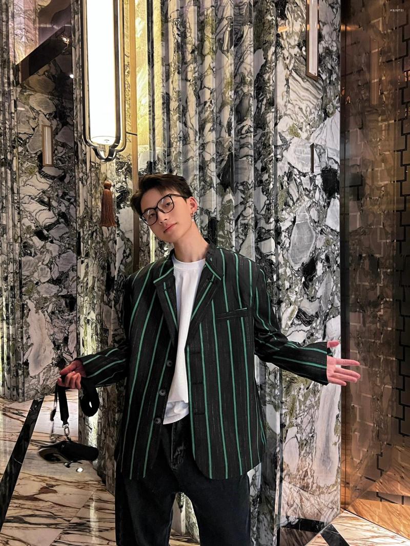 

Men's Suits Vb1958 Fashion Men's Coats & Jackets 2022 Runway Luxury European Design Party Style Clothing, Green