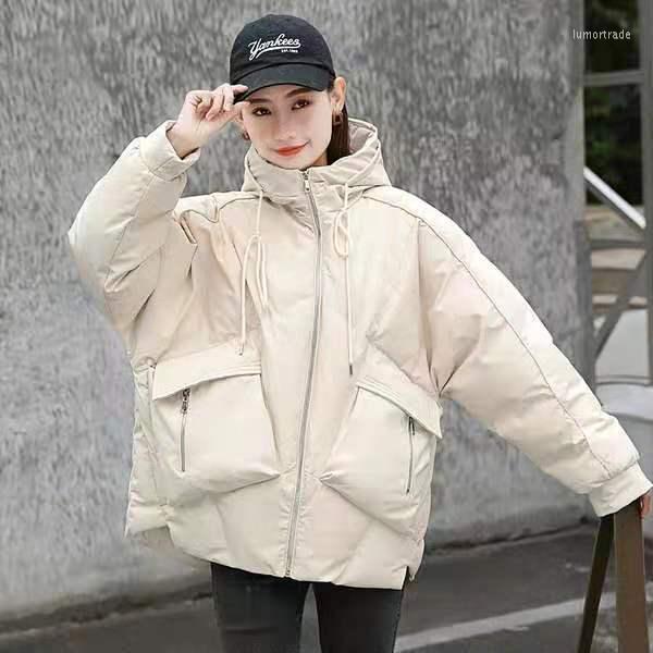 

Women' Trench Coats 2022 Women Winter Jacket Long Warm Parkas F Female Outwear Coat Cotton Padded Parka Hooded M-XL D5, Mibaise