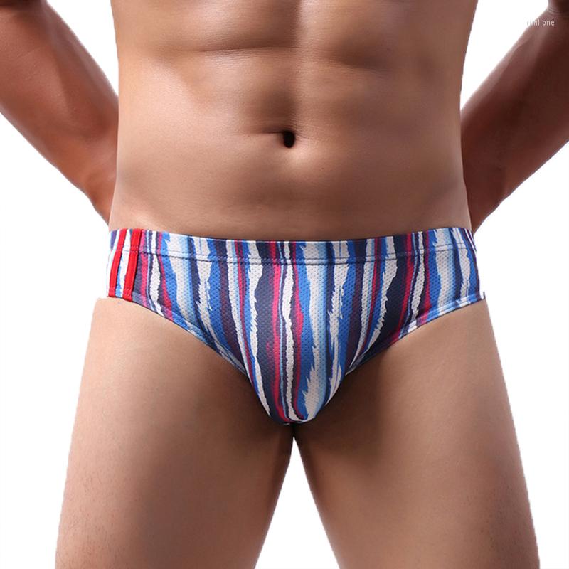 

Underpants Sexy Mens Briefs Ice Silk Seamless Underwear Calzoncillo Hombre Slip Bugle Pouch Panties Mesh Breathable Plus Size