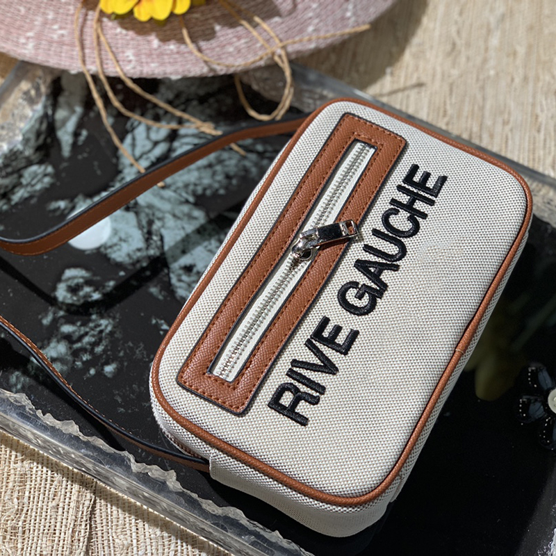 

Mens Designer Bum Bags For Women Luxury Rive Gauche Shoulder Bag Fanny Packs Canvas Bumbags Fashion Tote Bags Crossbody Brand Chestbag 2211011D, Black