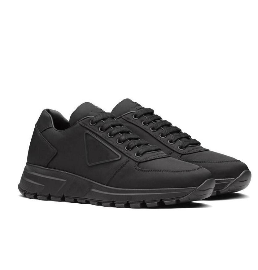 

Top Brand Luxury PRAX 01 Sneakers Shoes Men Re-Nylon Chunky Mesh & Breath Rubber Lug Sole Triangle Technical Fabric Skateboard Walking