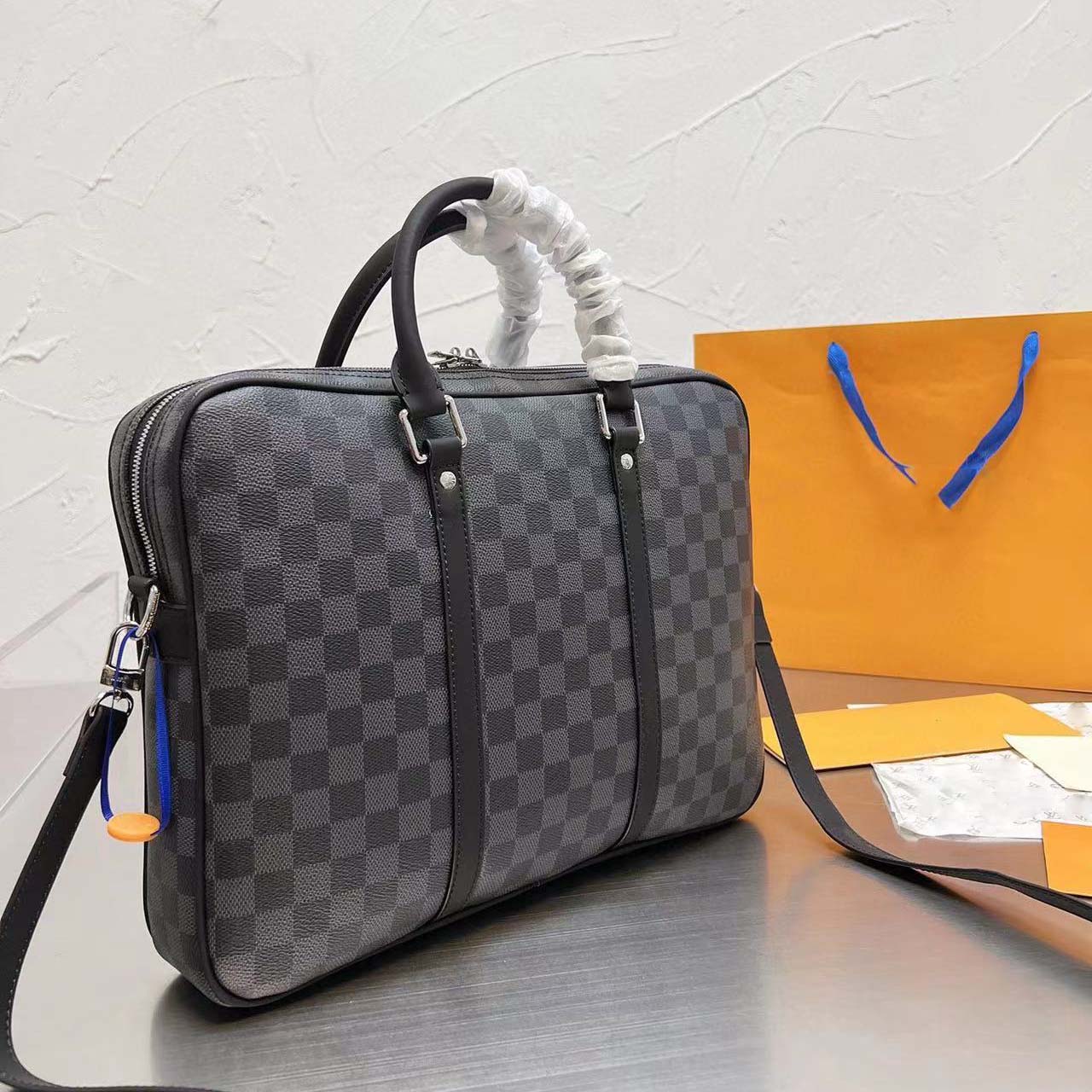 

luxury designer bags briefcase men business package hots sale laptop bag leather handbag messenger high capacity crossbody bags handbags Versatile good nice