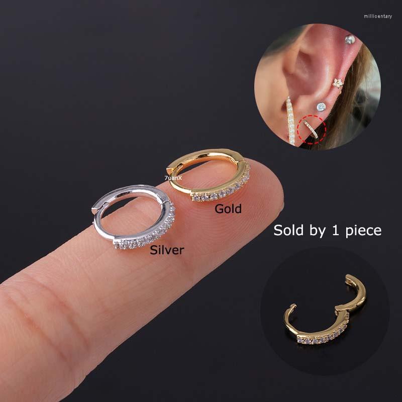 

Hoop Earrings 1 Piece Tragus Cartilage Piercing 20Gauge Copper With Zircon
