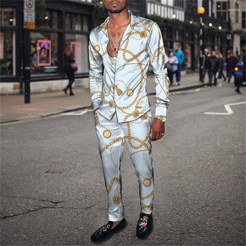 

Men' Tracksuits 2022 Luxury Shirt Men' Walking Suit Long Sleeve Zipper Pants Two-piece Street Outdoor Leisure Super Wear