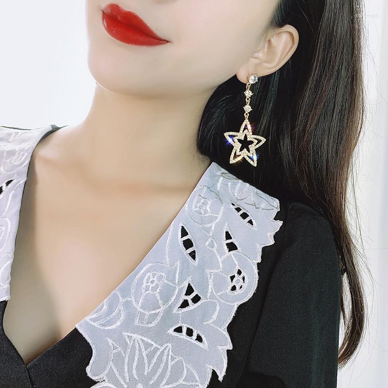 

Dangle Earrings Pentagram Tassel Luxury For Women Wedding Women's Trend 2022 Alloy Fashion