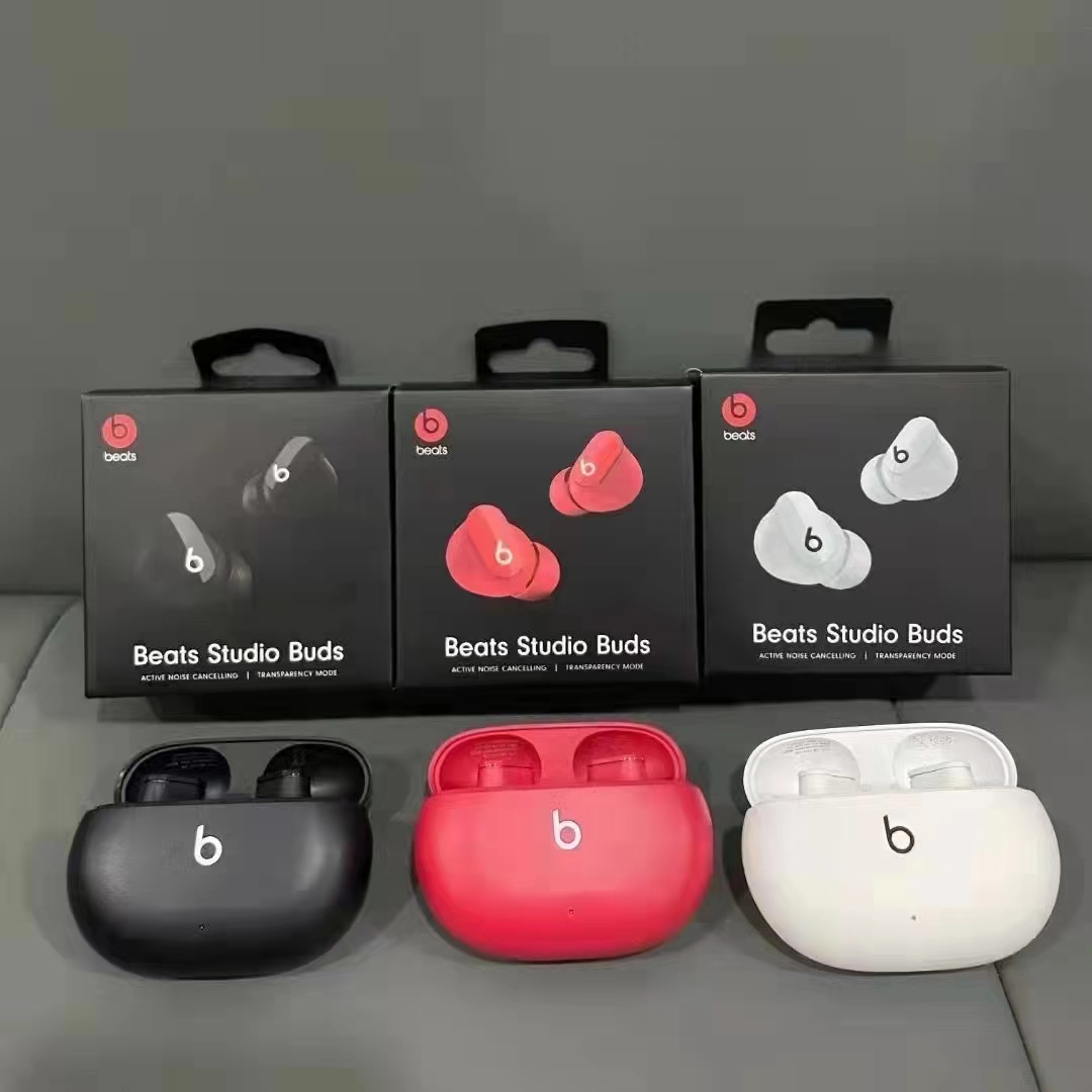 

New Beats Studio Buds Pop Up Window ANC Noise Canceling Wireless Earbuds TWS Bluetooth Earphone Sport Headset Headphones Charging Case for iPhone 14 13 12 11 Pro Max, Mixed color