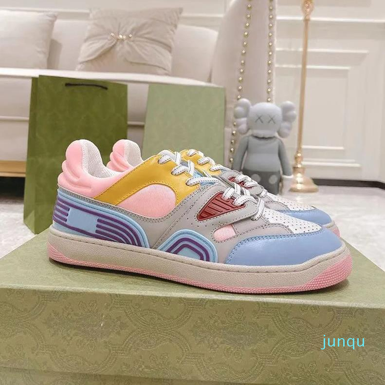 

New basket Casual Shoes Men & Women canvas real Leather Sneakers with Green rubber details 022, As pic10