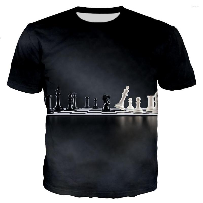 

Men's T Shirts Summer Men's And Women's Children's 3d Printing Trend Chess Activity Sports Breathable Thin Fitness T-shirt, 08
