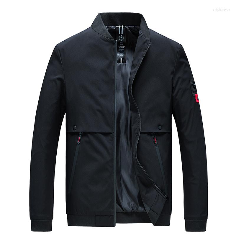 

Men's Jackets Jacket Men Fashion Spring Autumn Zipper Outerwear Casual Mens Sportswear Males Chaqueta Hombres 8, Black