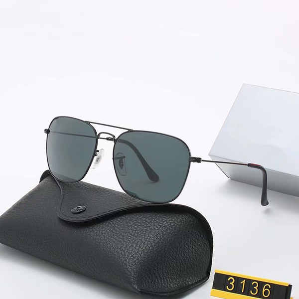 

Lens eyeglass Men Classic Brand Retro women 3136 Sunglasses Luxury Designer Eyewear Pilot Sun Glasses UV Protection spectacles