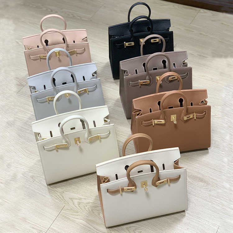

Shoulder Birkins Designer bag Herme Handbags High sense 2022 new fashion women palm pattern outside seam portable one shoulder cross body cowhide, Black