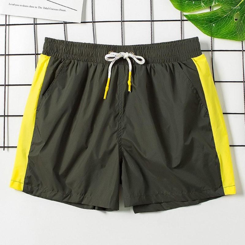 

Men's Shorts Mens Casual Wear Pants And Shirts Fashion Men's Sexy Swimming Trunks Beach Swim Suits For Camp Board, Yellow