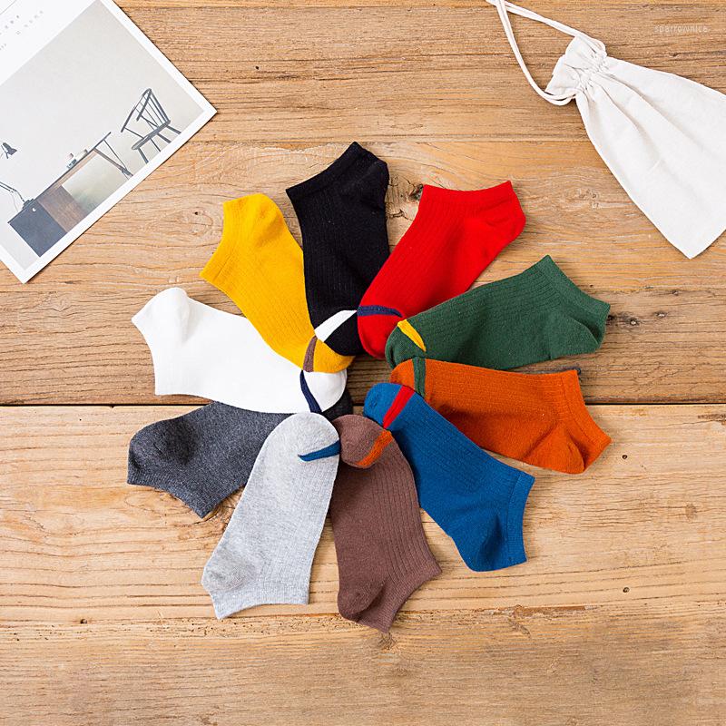 

Men's Socks 5 Pair Men's Set Color Boat Cotton Ankle Sock Comfortable 2022 Spring Summer, Random color 5 pairs