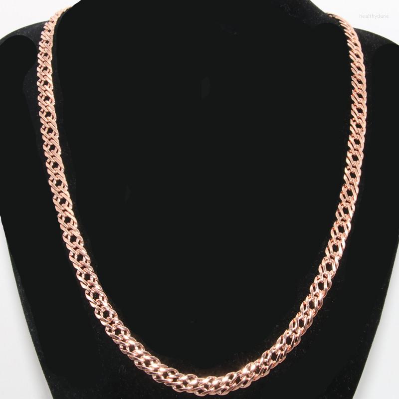 

Chains Big Hip Hop Link Chain Necklace Rose Gold Filled Trendy Mens Womens Curb