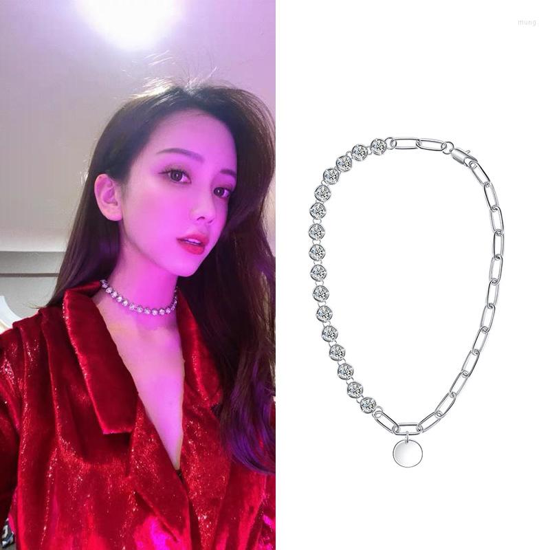 

Choker LONDANY Necklace Mosaic Austrian Crystal Chorker Clavicle Chain Female Jewelry