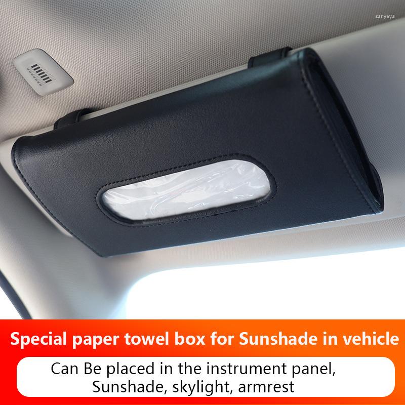 

Car Organizer Tissue Box Hanging Creative Bag Sun Visor Paper Decoration Supplies