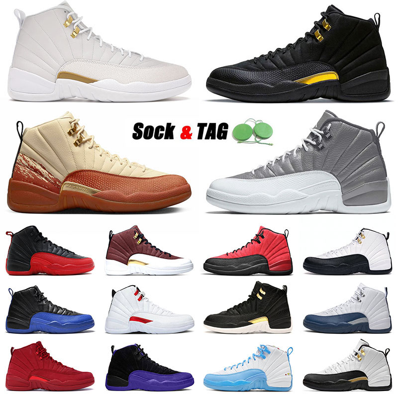 

Sport Jumpman 12 Basketball Shoes J12 Hot Fashion Designer US12 US13 GS Floral Emoji Stealth Hyper Royal Bulls Red Gym FIBA Dark Grey Flu Game Purple Sneakers Trainers, P34 40-47 a ma maniere