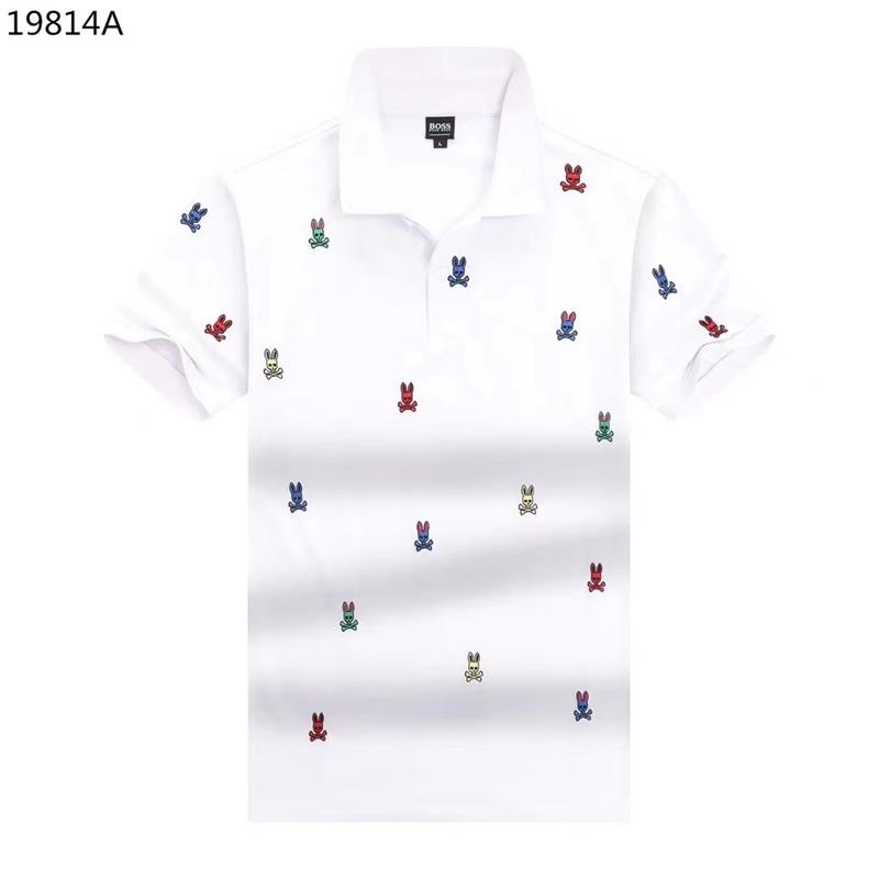 2023 Men's and Women's Designers polos Two letter Watercolor Print Casual High quality Fashion Men's Wild Top 4-color CoffeeM-3XL
