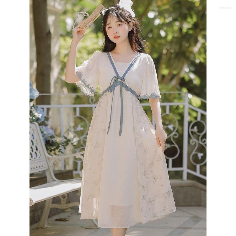 

Casual Dresses Fashion Chinese Style Han Dress Women's Summer 2022 Suit Improved Mori Skirt, 16