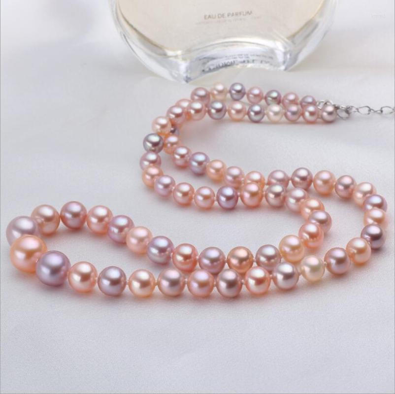 

Choker Natural Coloured Pearl Necklace 8-9mm Progressive Style
