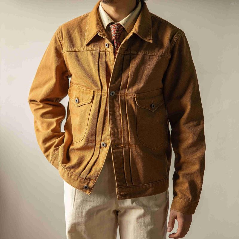 

Men's Jackets RS-0004B Big US Size Super Quality Cotton Jacket Casual Stylish Canvas Coat, Picture shown